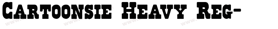 Cartoonsie Heavy Reg字体转换
